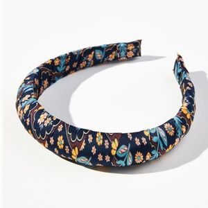 Anthropologie 70’s Puffy Floral Headband